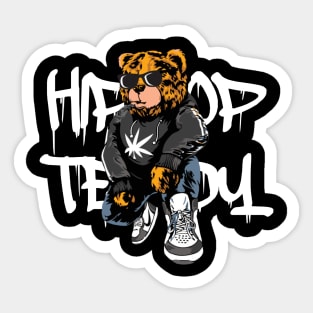 Hip hop teddy Sticker